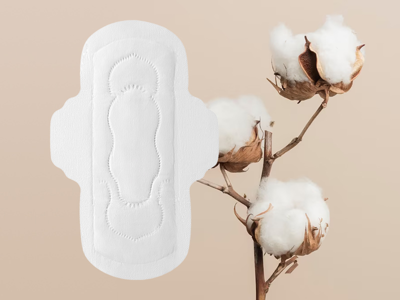 Ultra Thin Organic Cotton Biodegradable Sanitary Napkin